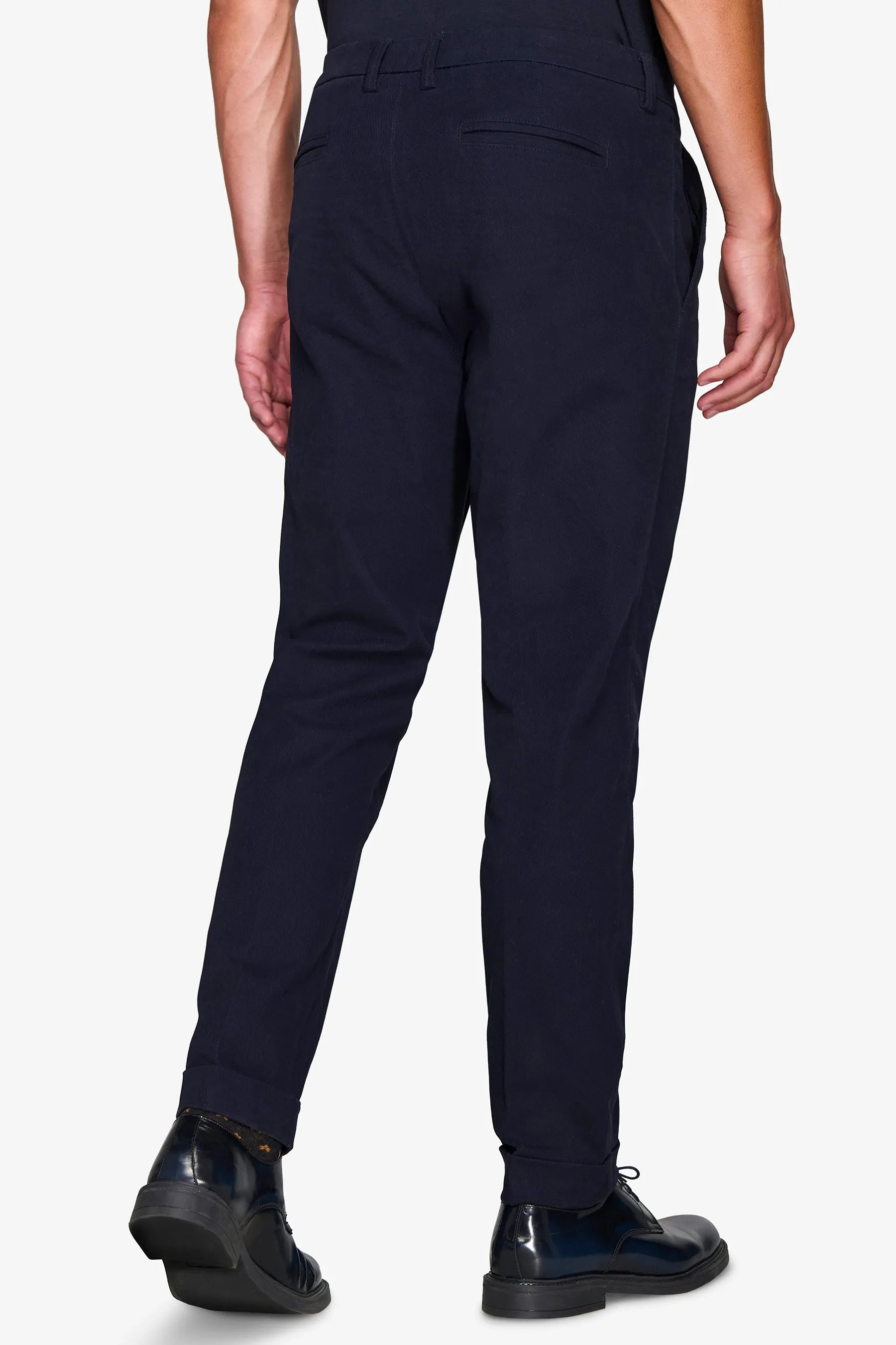 Pantalone cavalry con taschino blu