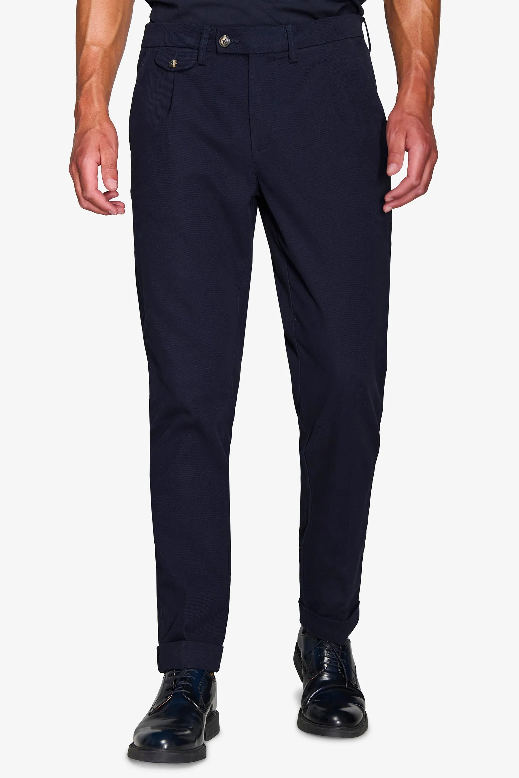 Pantalone cavalry con taschino blu