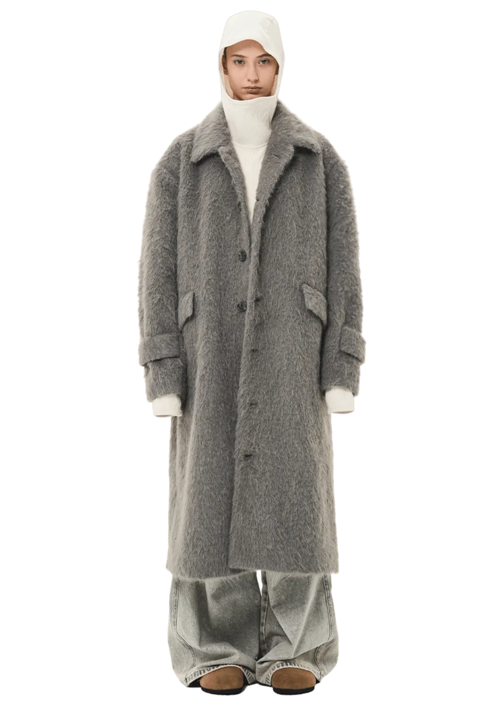 Plush Faux Mink Coat