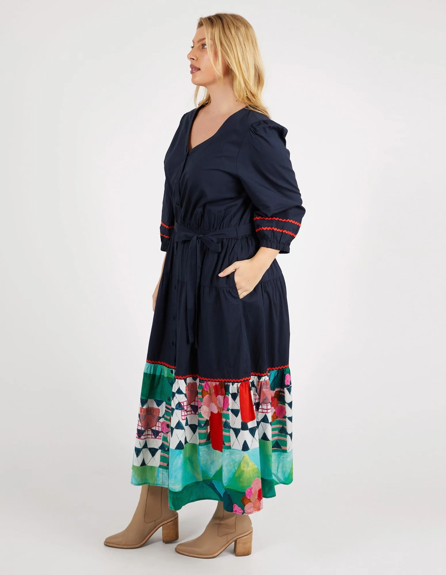 Private Universe Dress Dark Sapphire