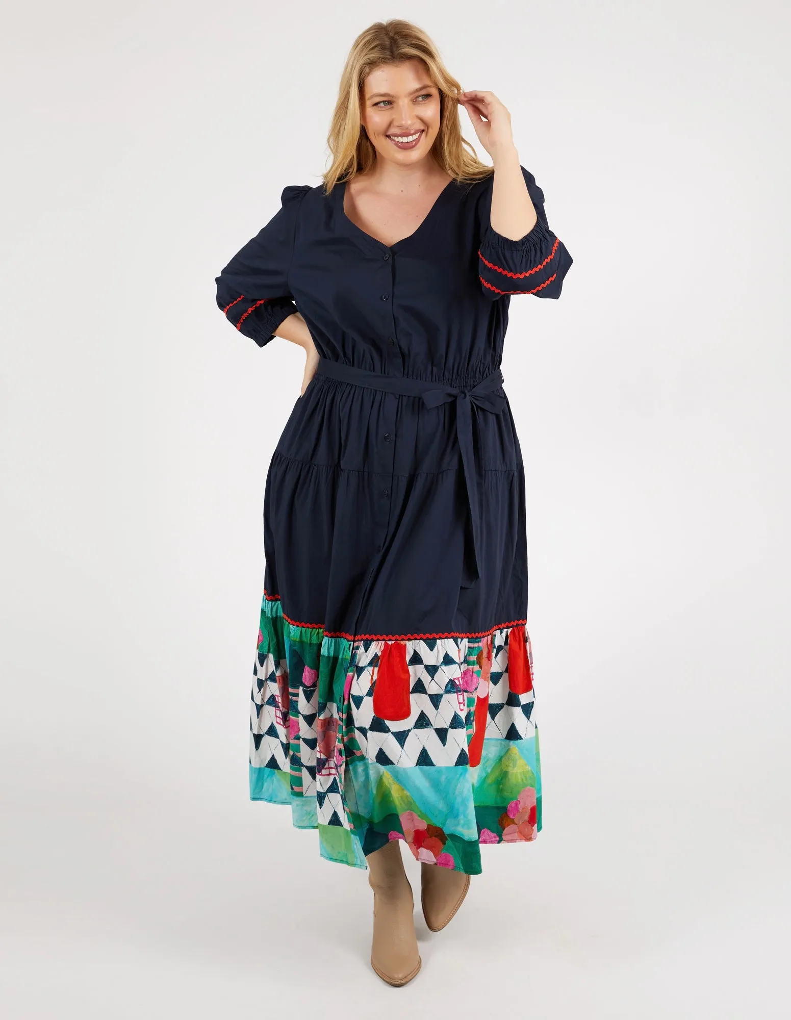 Private Universe Dress Dark Sapphire