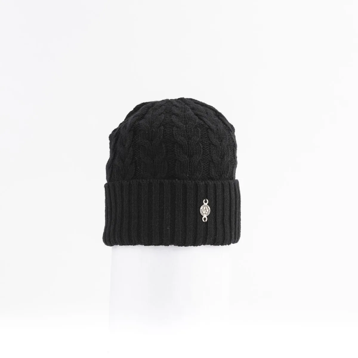 RECYCLED CASHMERE CABLE BEANIE
