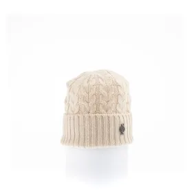 RECYCLED CASHMERE CABLE BEANIE