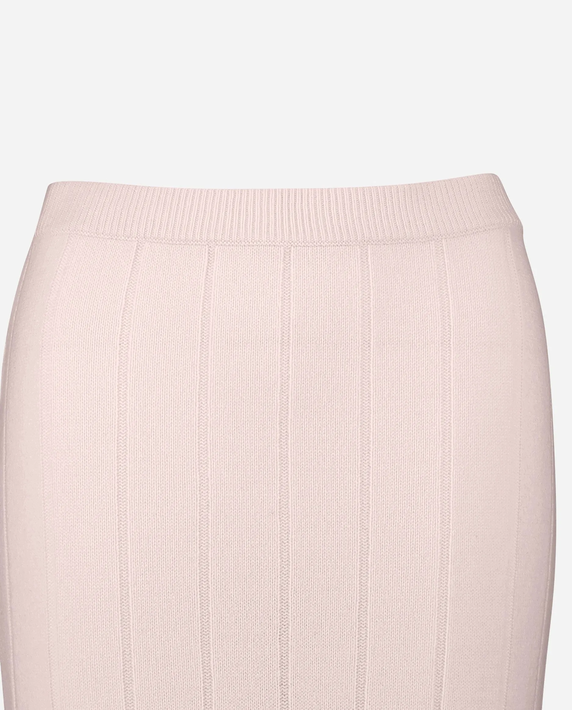 Rock aus Cashmere-Mischung in Rose
