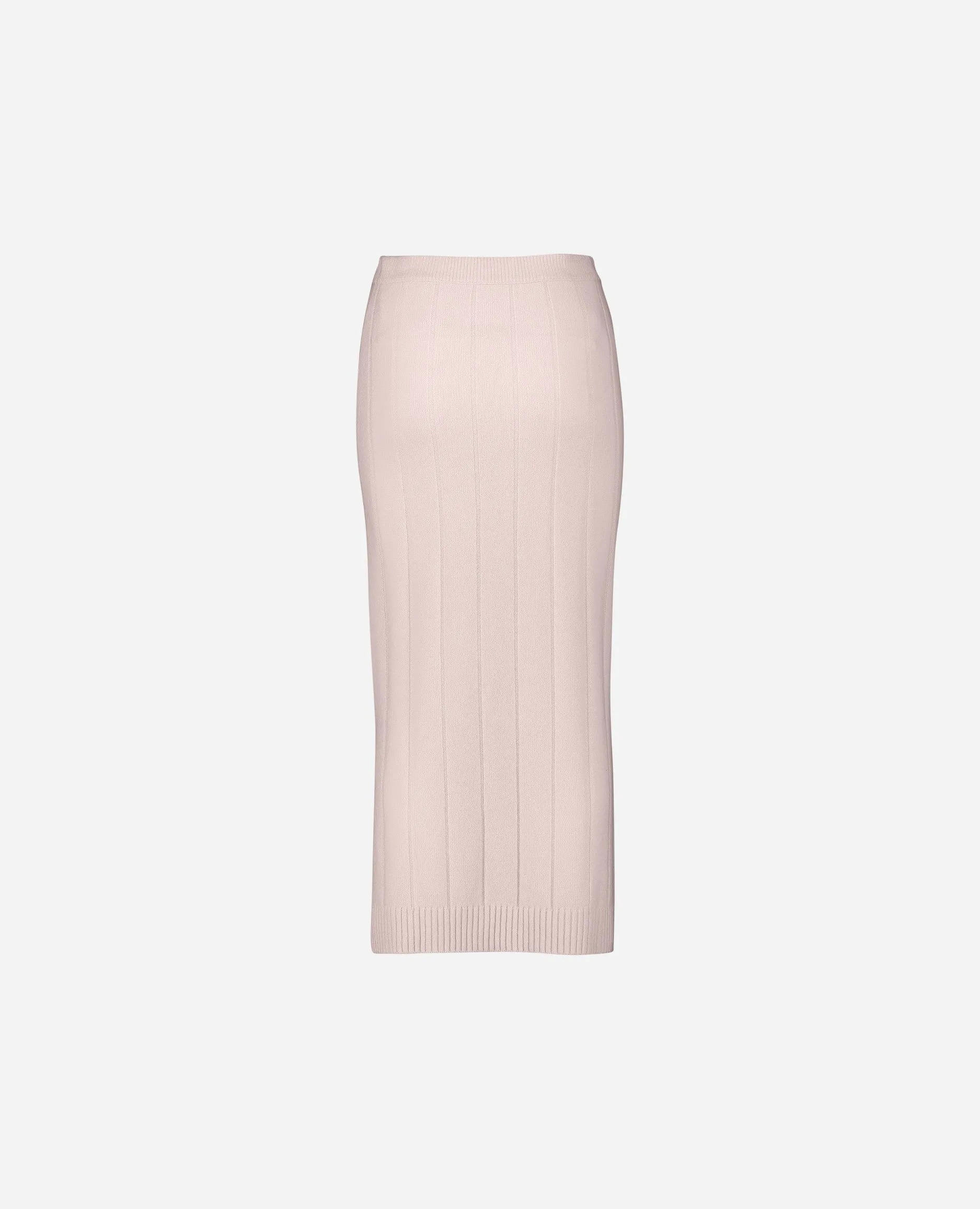 Rock aus Cashmere-Mischung in Rose