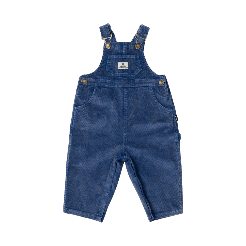Rock Your Baby Cord Baby Overalls - Blue