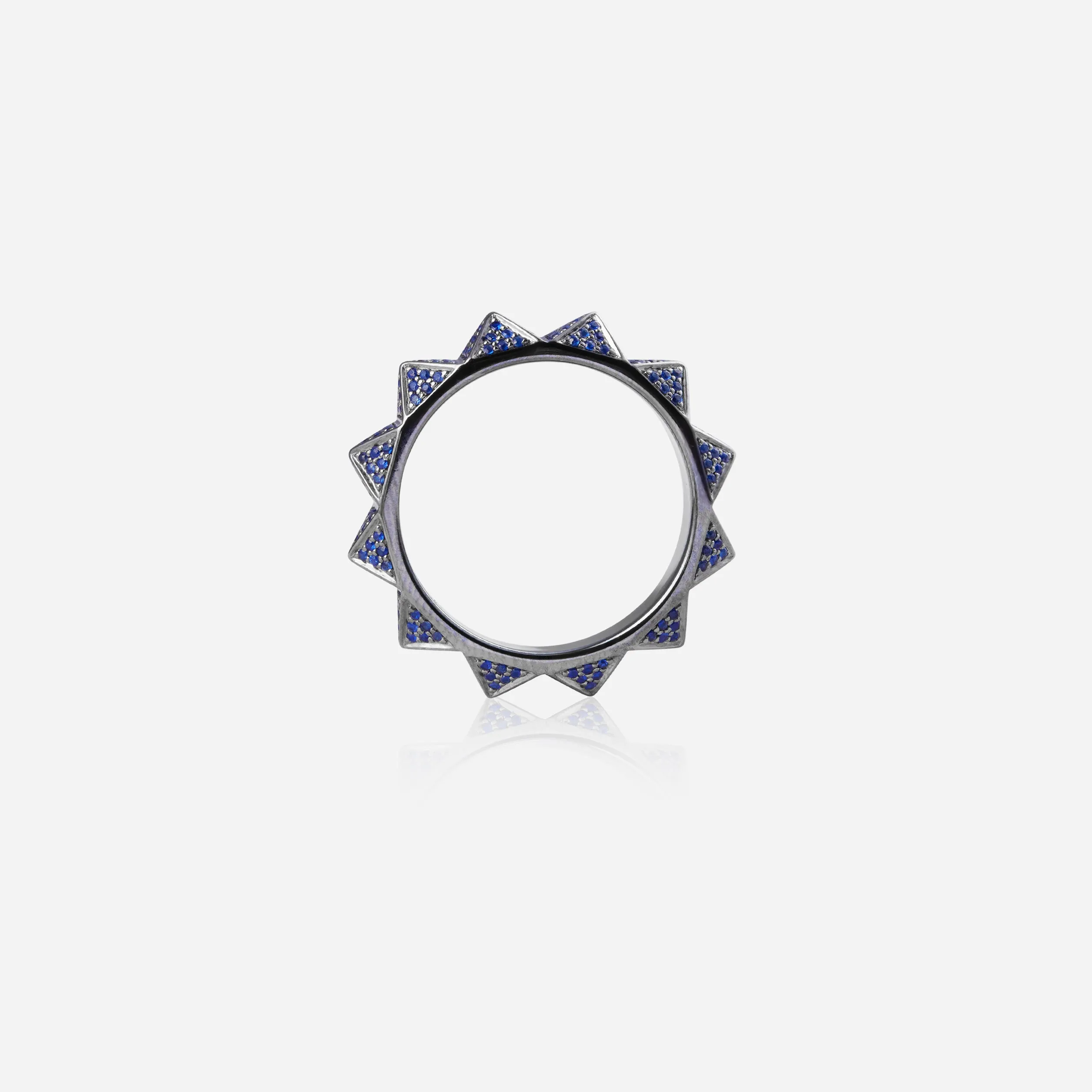 Sapphire Multi Pyramid Ring