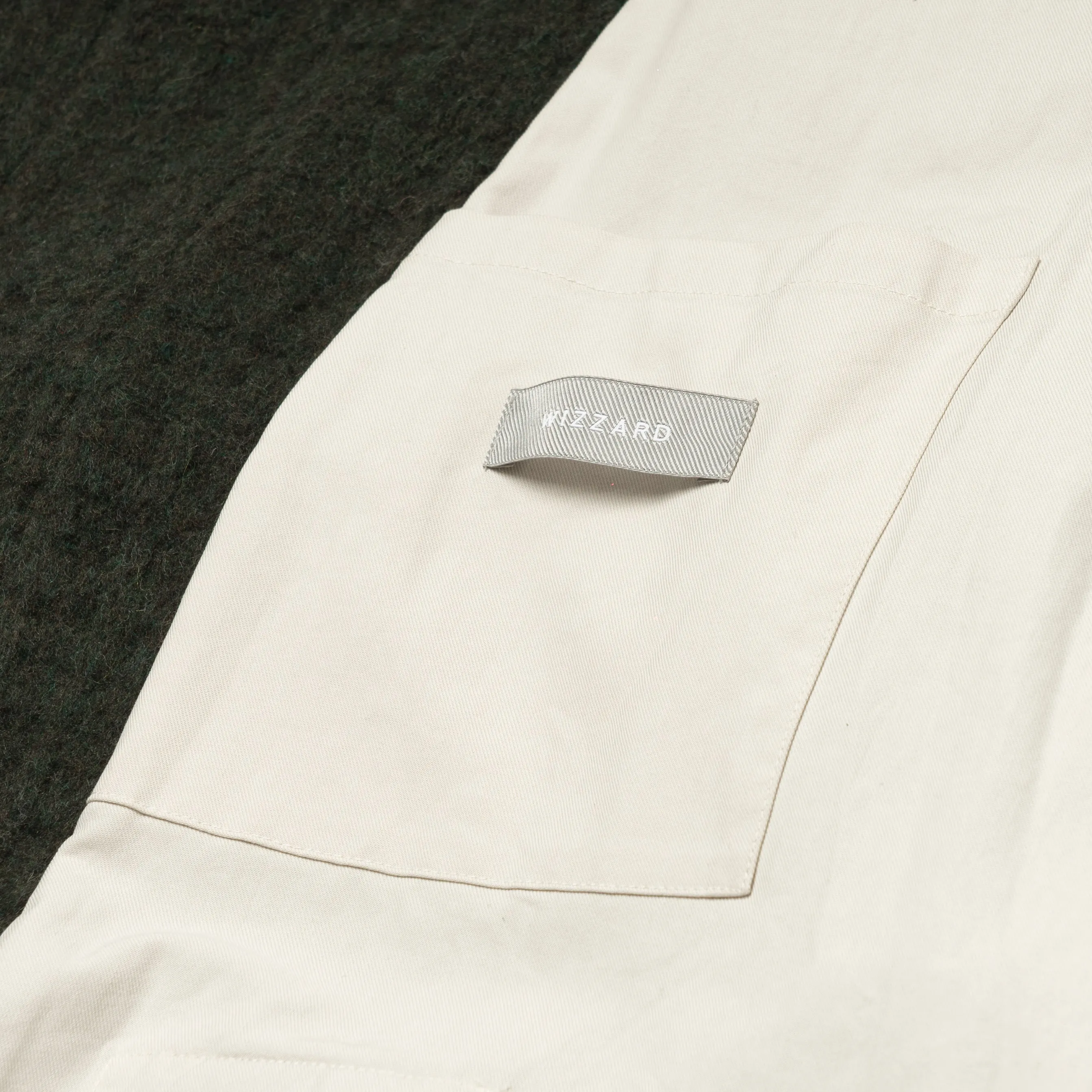 SHAGGIE WOOL CHECK WRAP COAT