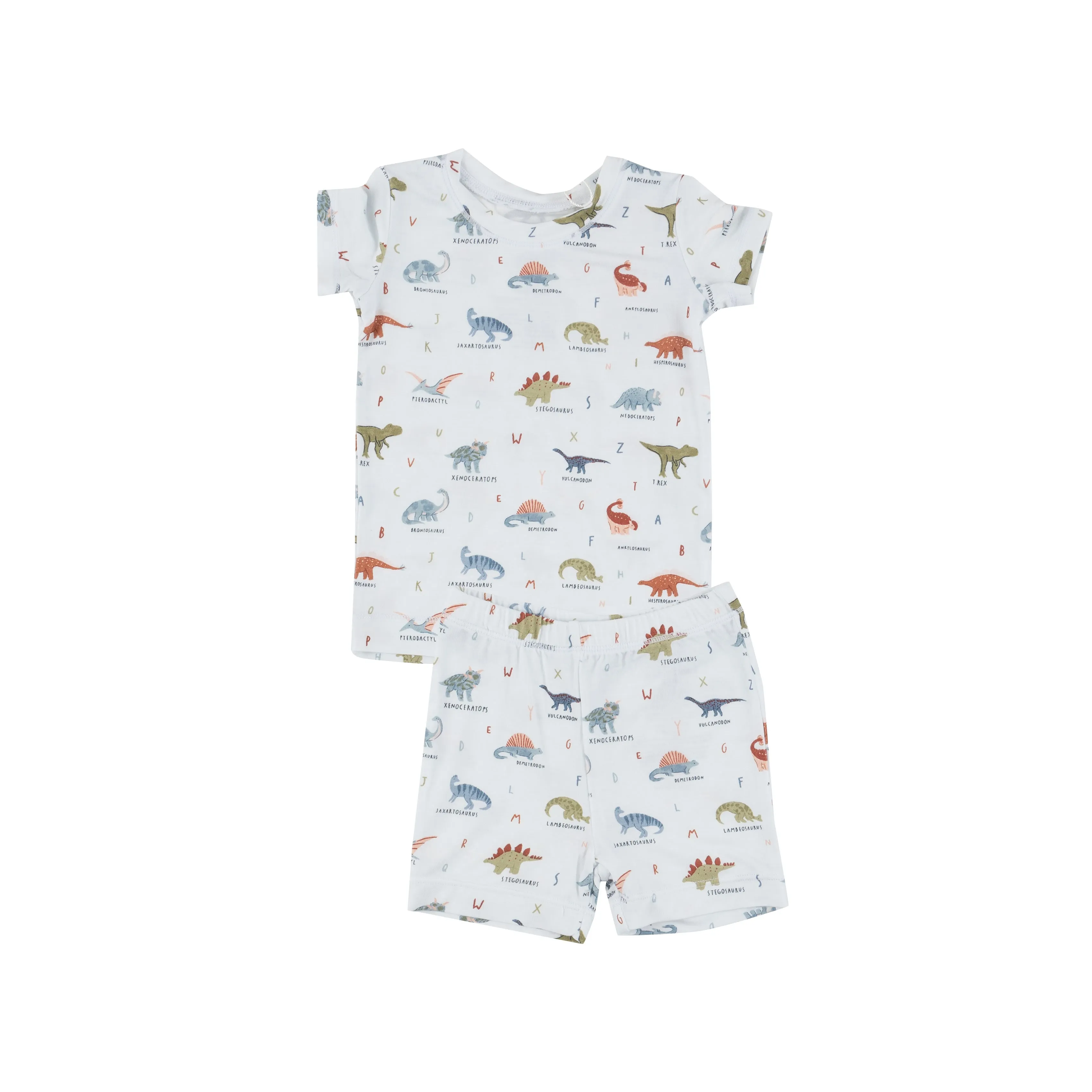 Short Lounge Wear Set - Dinosaur Abc