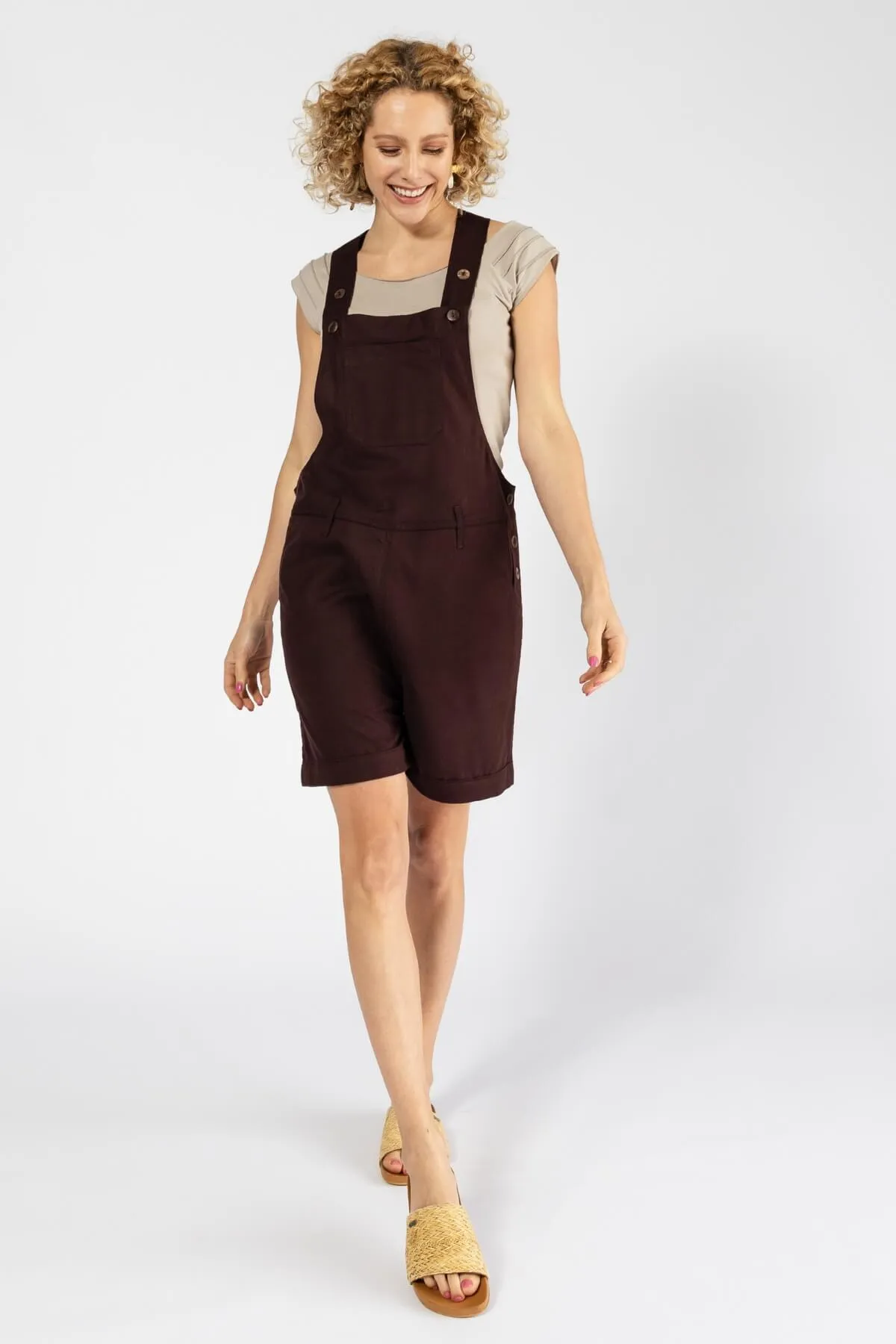 Short Traveller Overalls - Chocolate