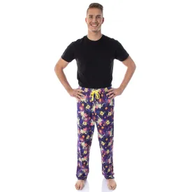 SpongeBob SquarePants Men's Space Chase Adult Lounge Pajama Pants