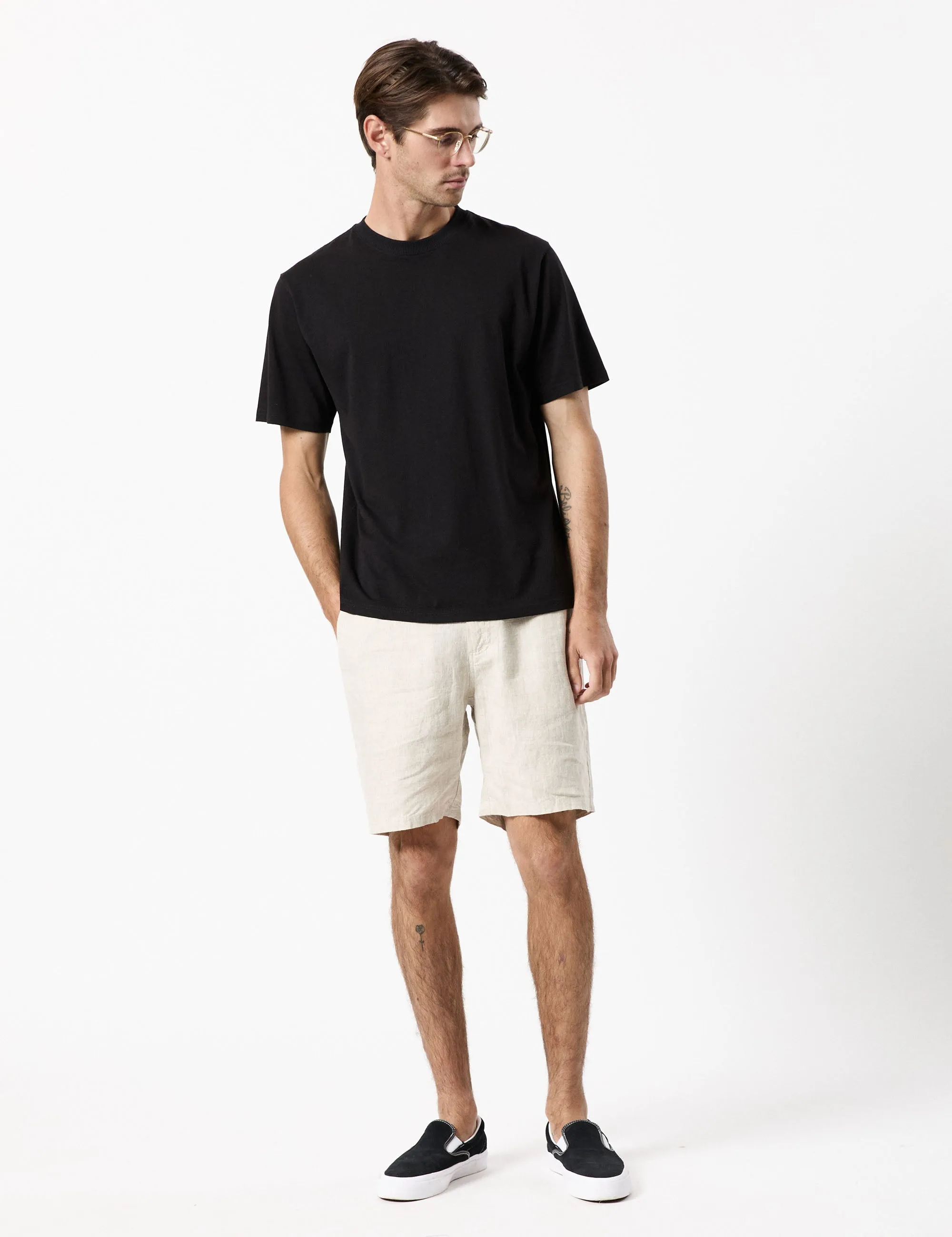 Tanner 3.0 Linen Shorts - Natural