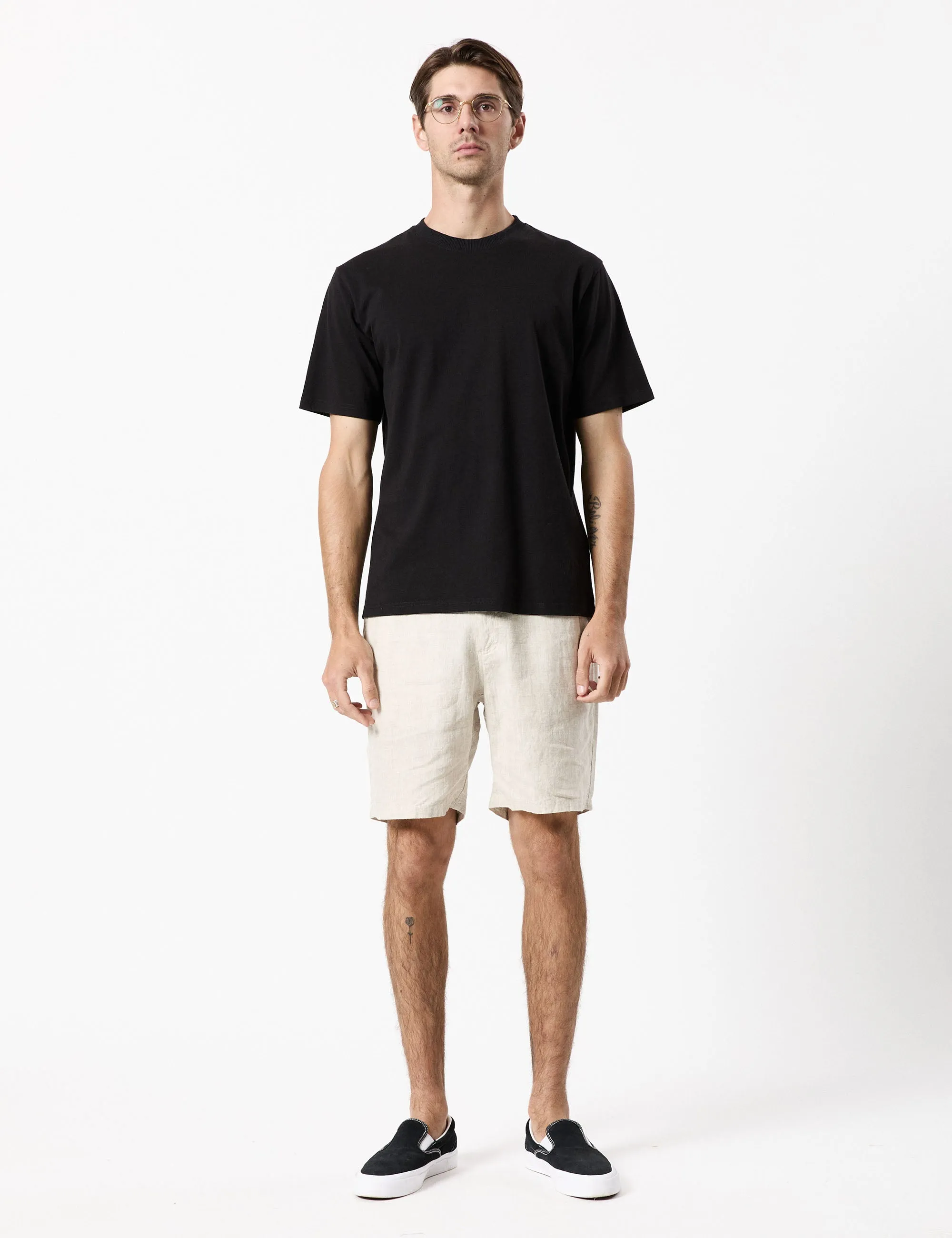 Tanner 3.0 Linen Shorts - Natural