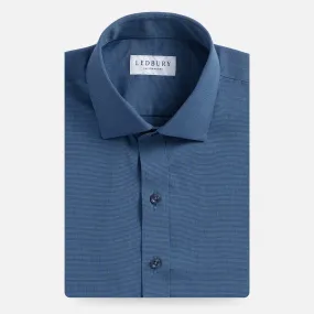 The Dark Blue Pearce End on End Custom Shirt