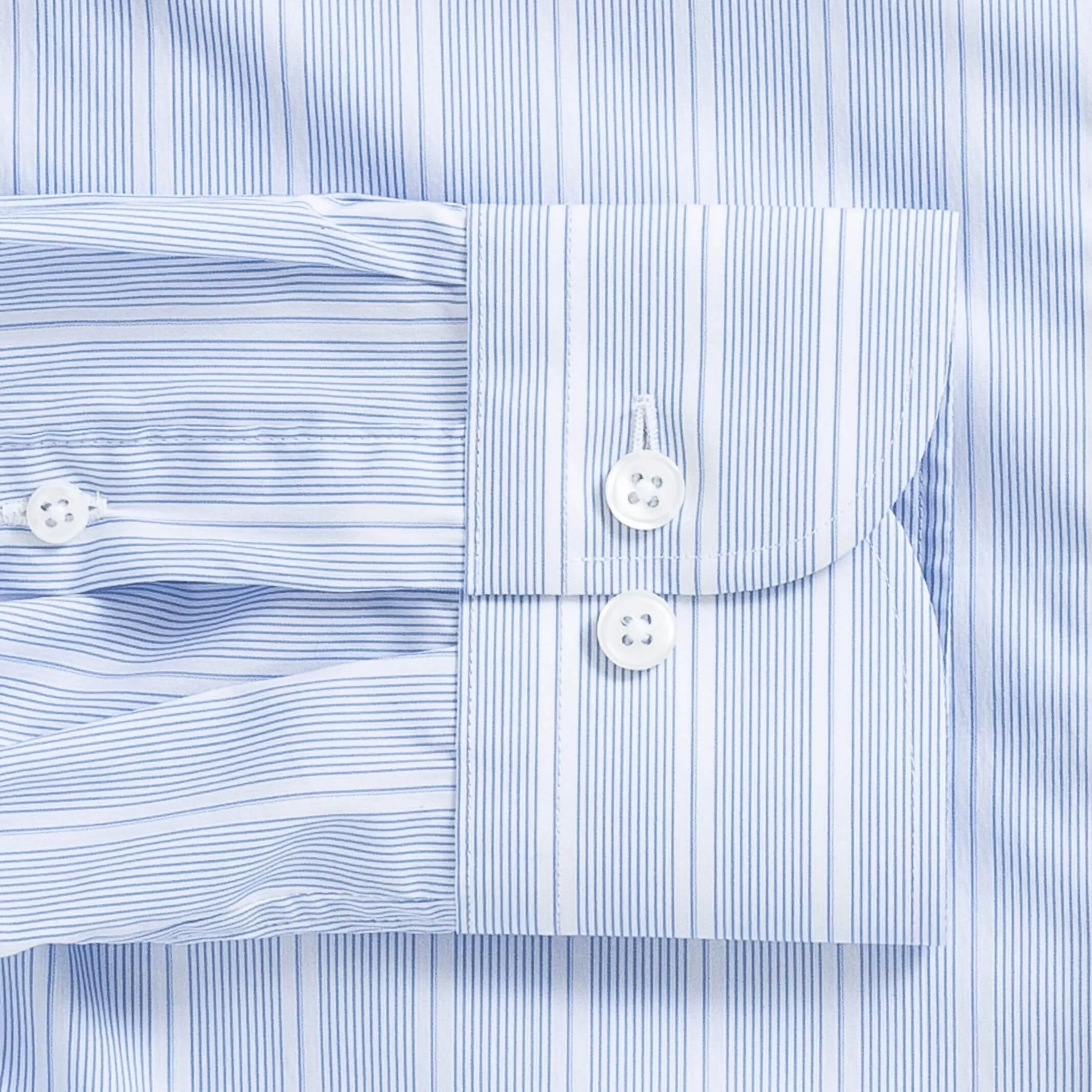 The Light Blue Clifton Stripe Custom Shirt