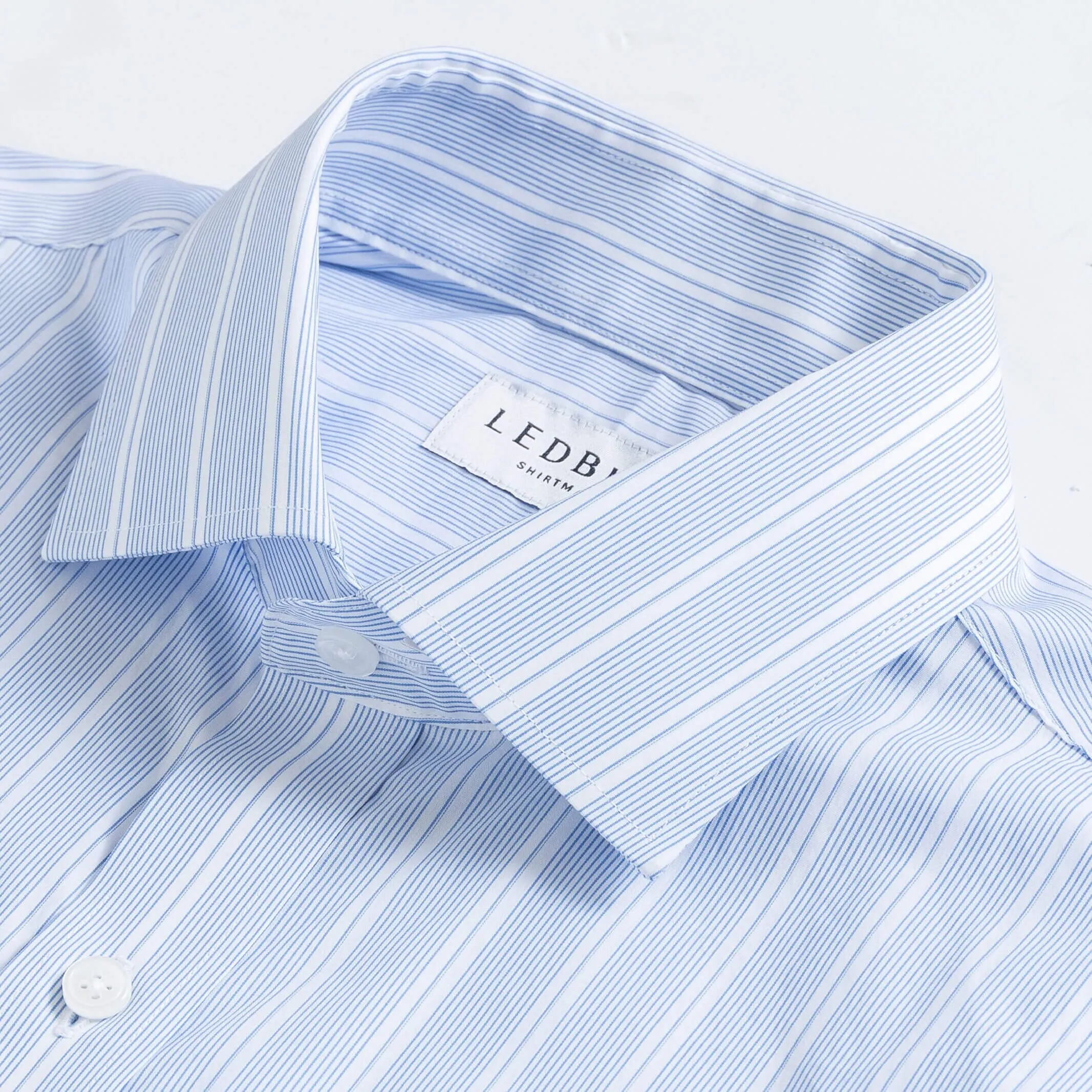 The Light Blue Clifton Stripe Custom Shirt