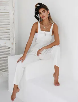 Tomboy Overalls - White