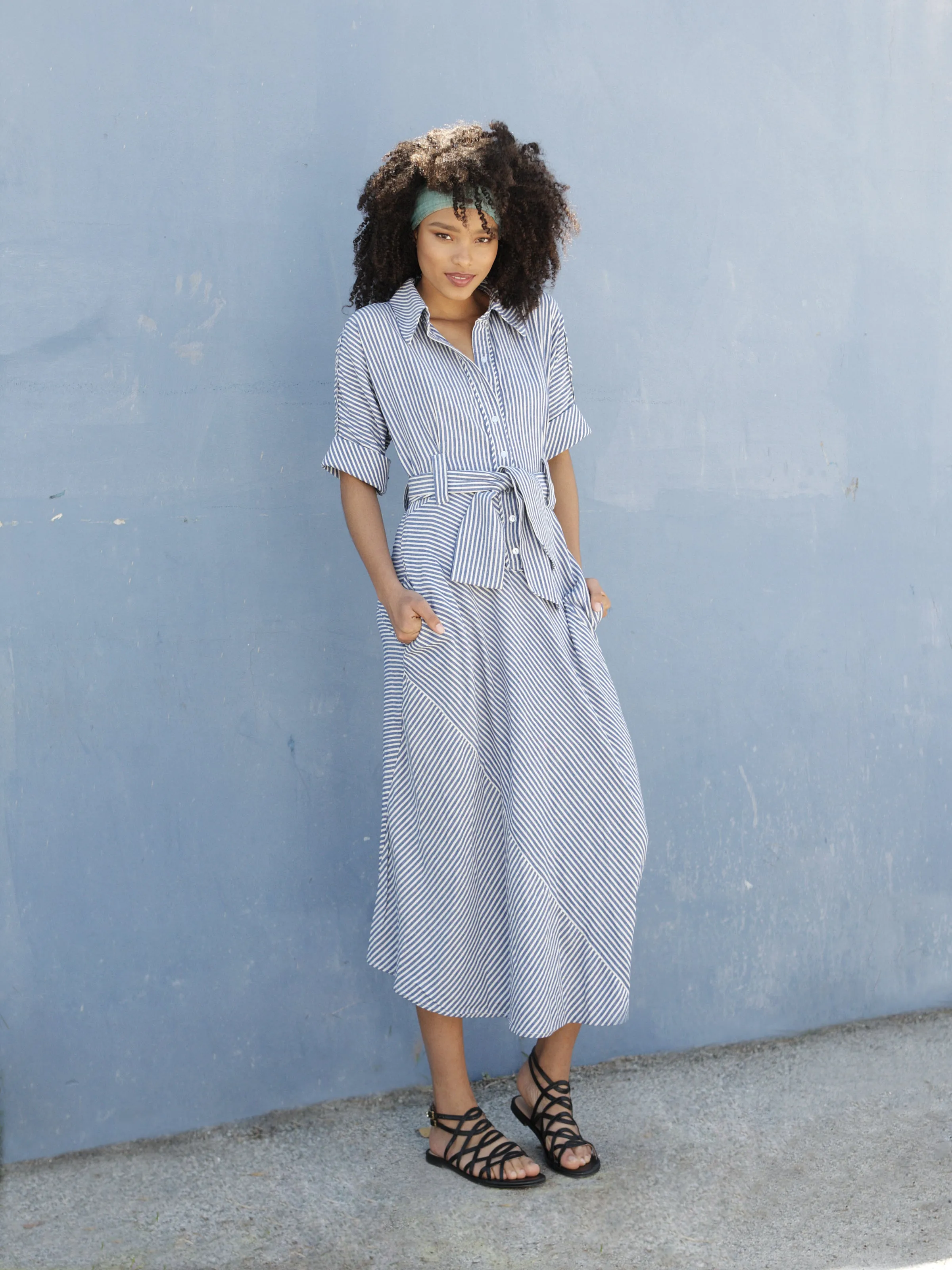 Travel Dress - Striped