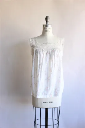 Vintage 1950s Floral Pajama Top by Barbizon