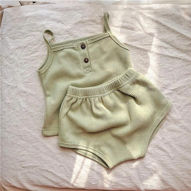 Waffle Cami With Shorts