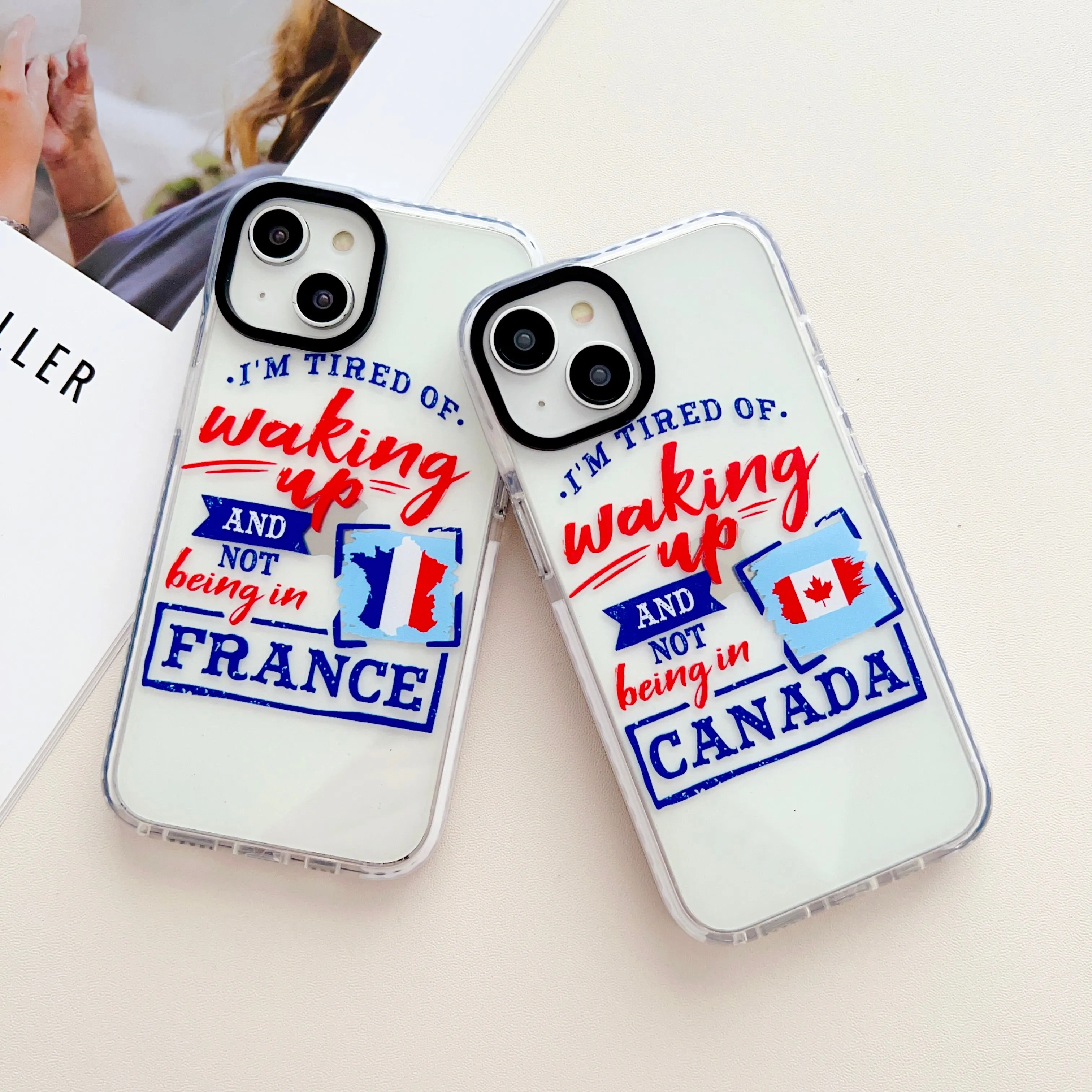 Waking Up And Not Be In Your Favourite Country Customised Designer Impact Proof Silicon Phone Case for iPhone