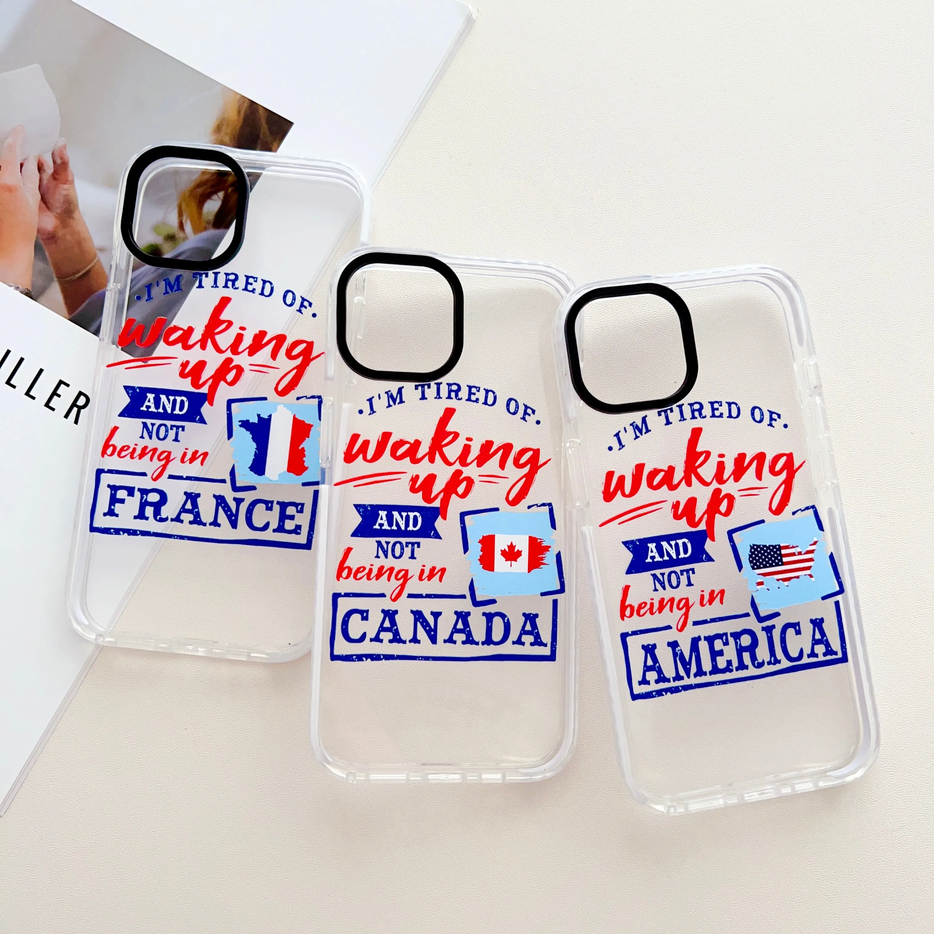 Waking Up And Not Be In Your Favourite Country Customised Designer Impact Proof Silicon Phone Case for iPhone