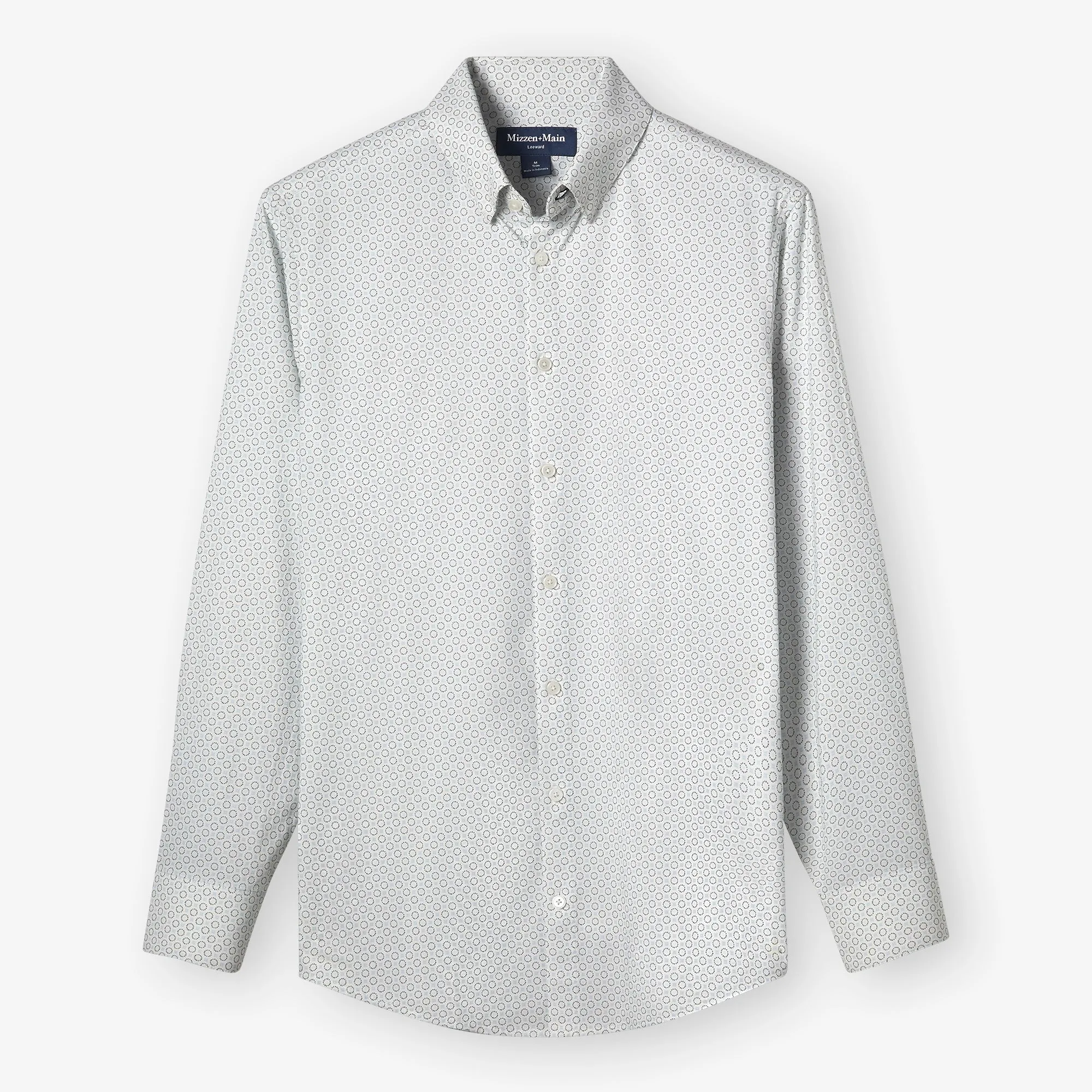 White Medallion Print