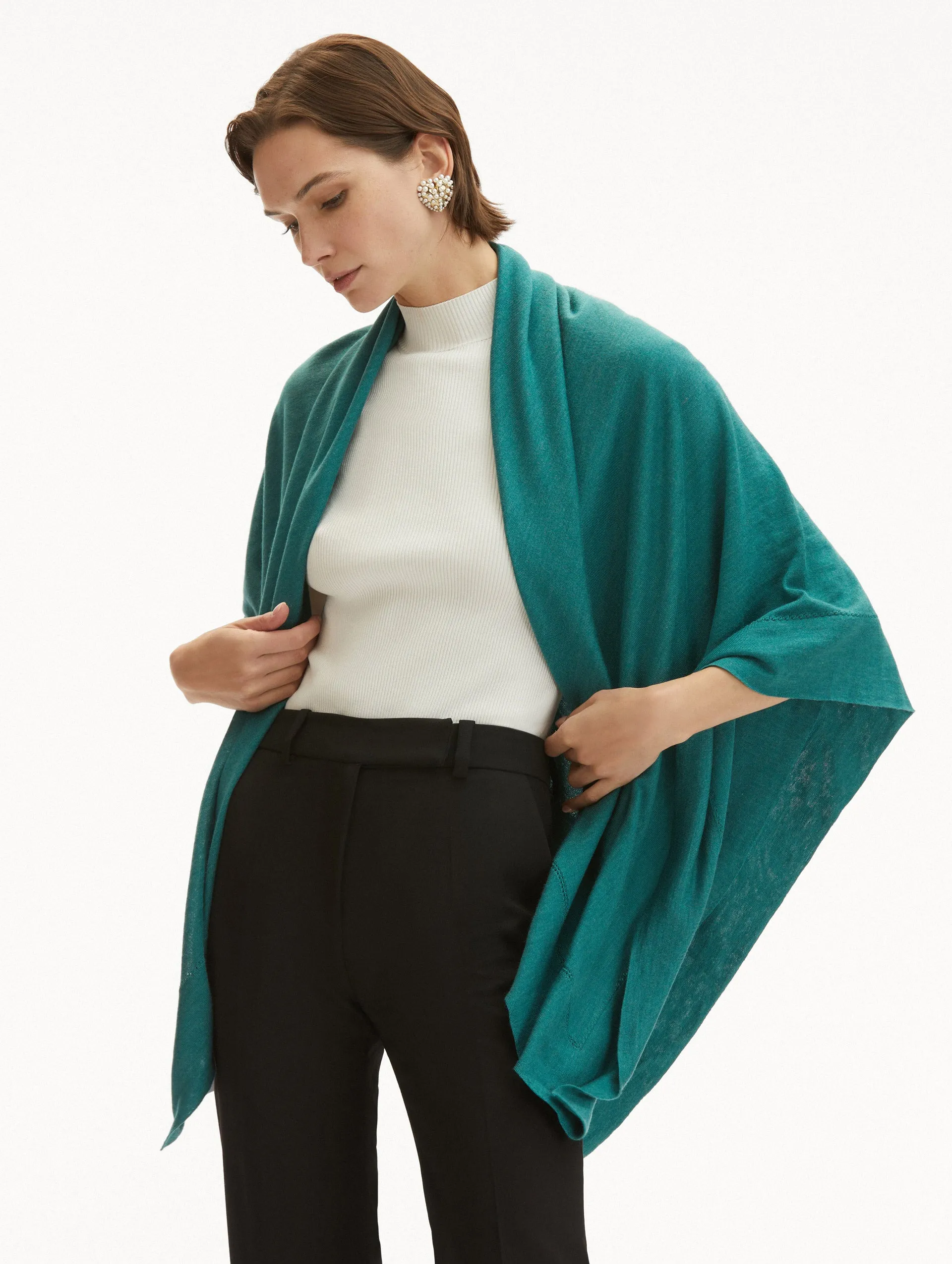 Wool-Blend Shawl